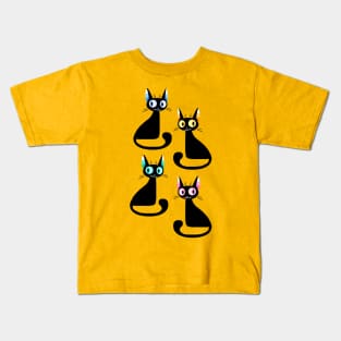 Spooky Cat Squad Kids T-Shirt